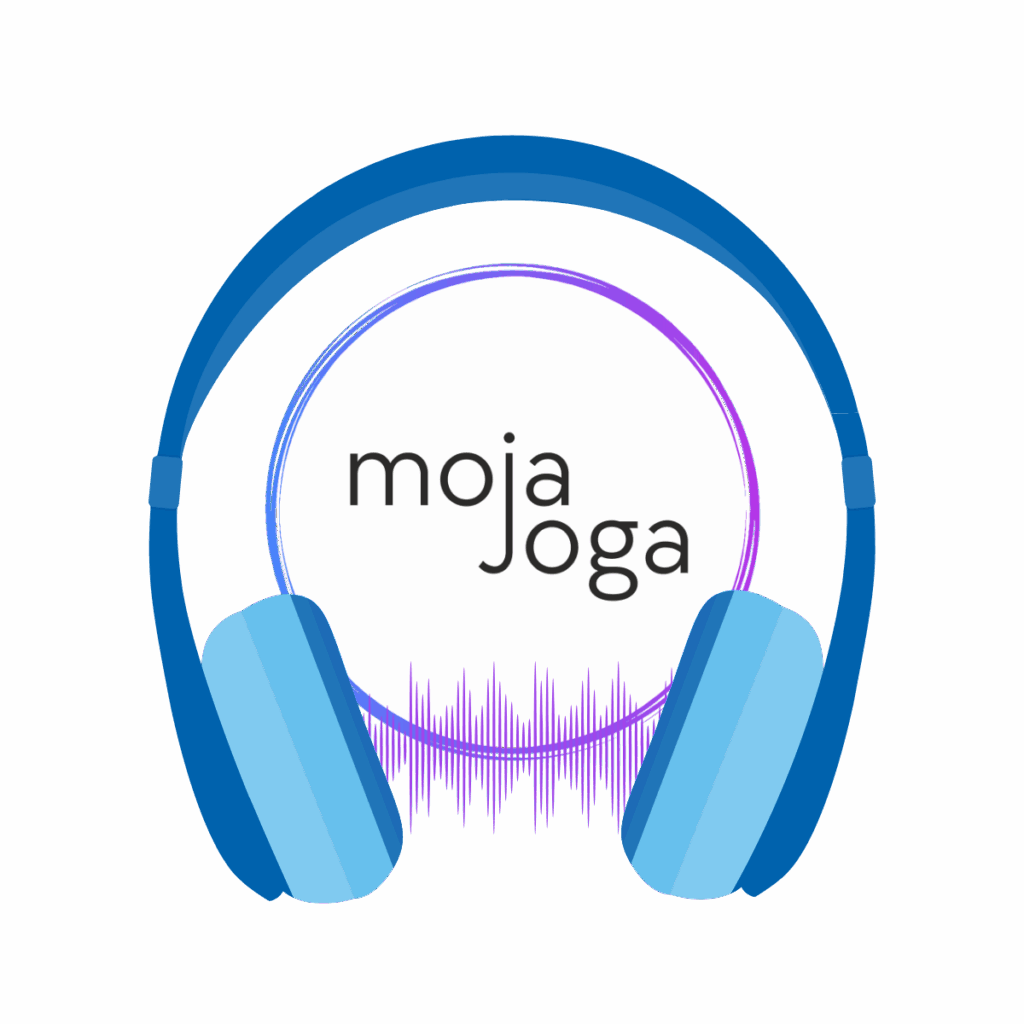 logo Moja Joga i słuchawki