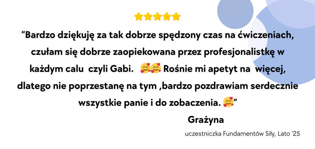 opinia o kursie jogi wzmacniającej z Moja Joga
