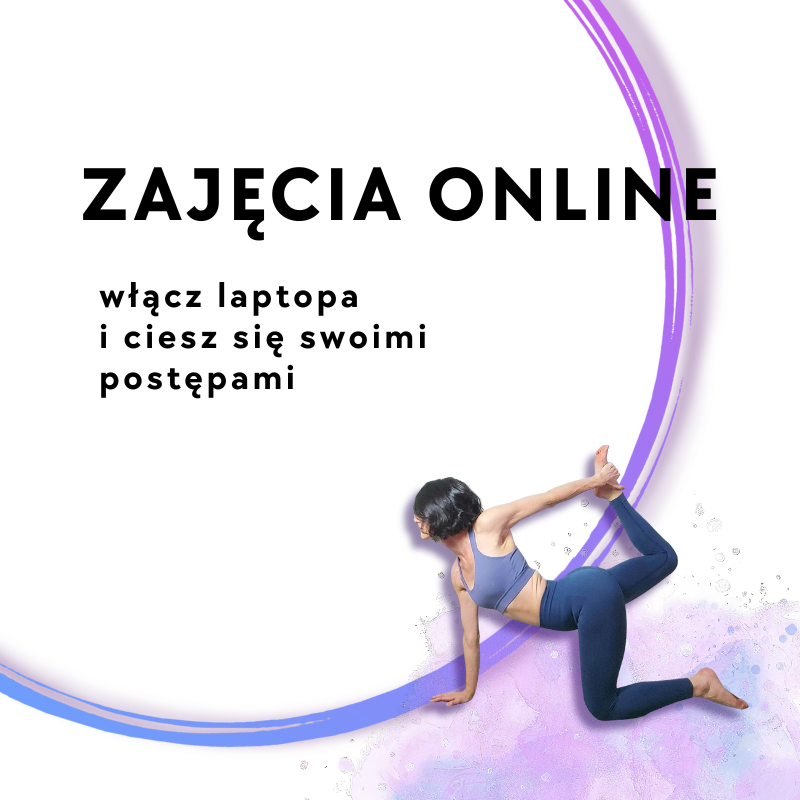 joga online, joginka w pozycji lwa