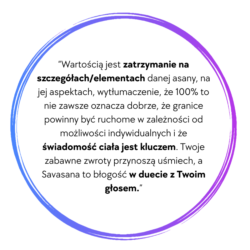 social proof zajęć Moja Joga