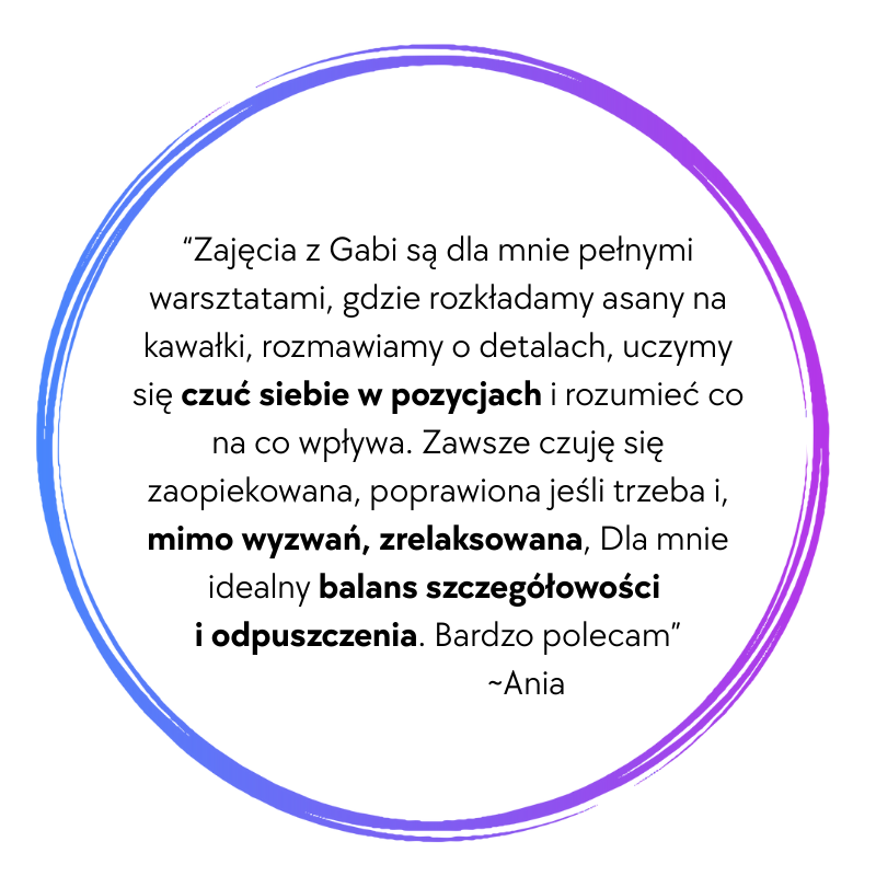 opinia o jodze z Moja Joga, social proof
