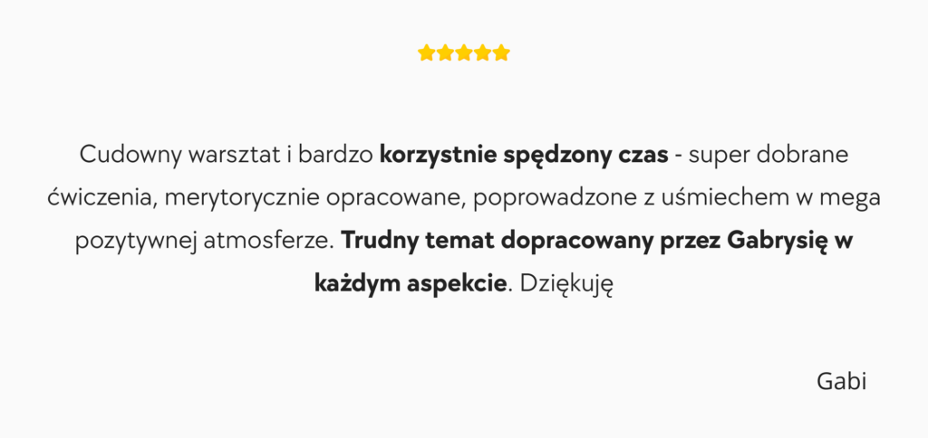 świetna opinia o jodze dla dna miednicy z moja joga Gabi